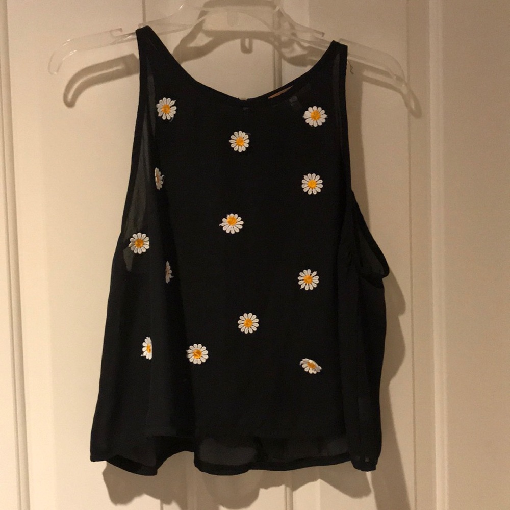 Black crop top